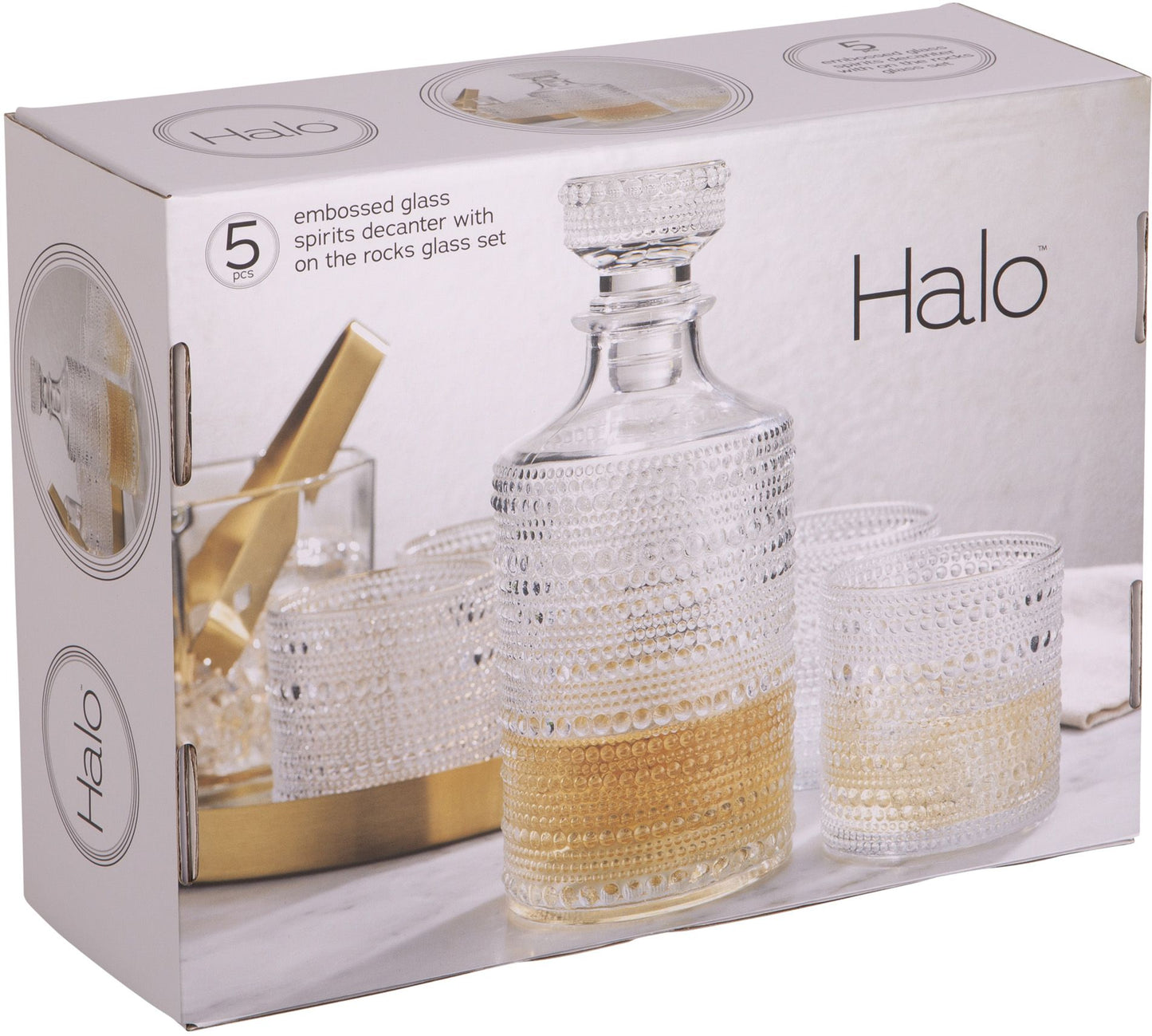 Halo Clear 5pc Decanter