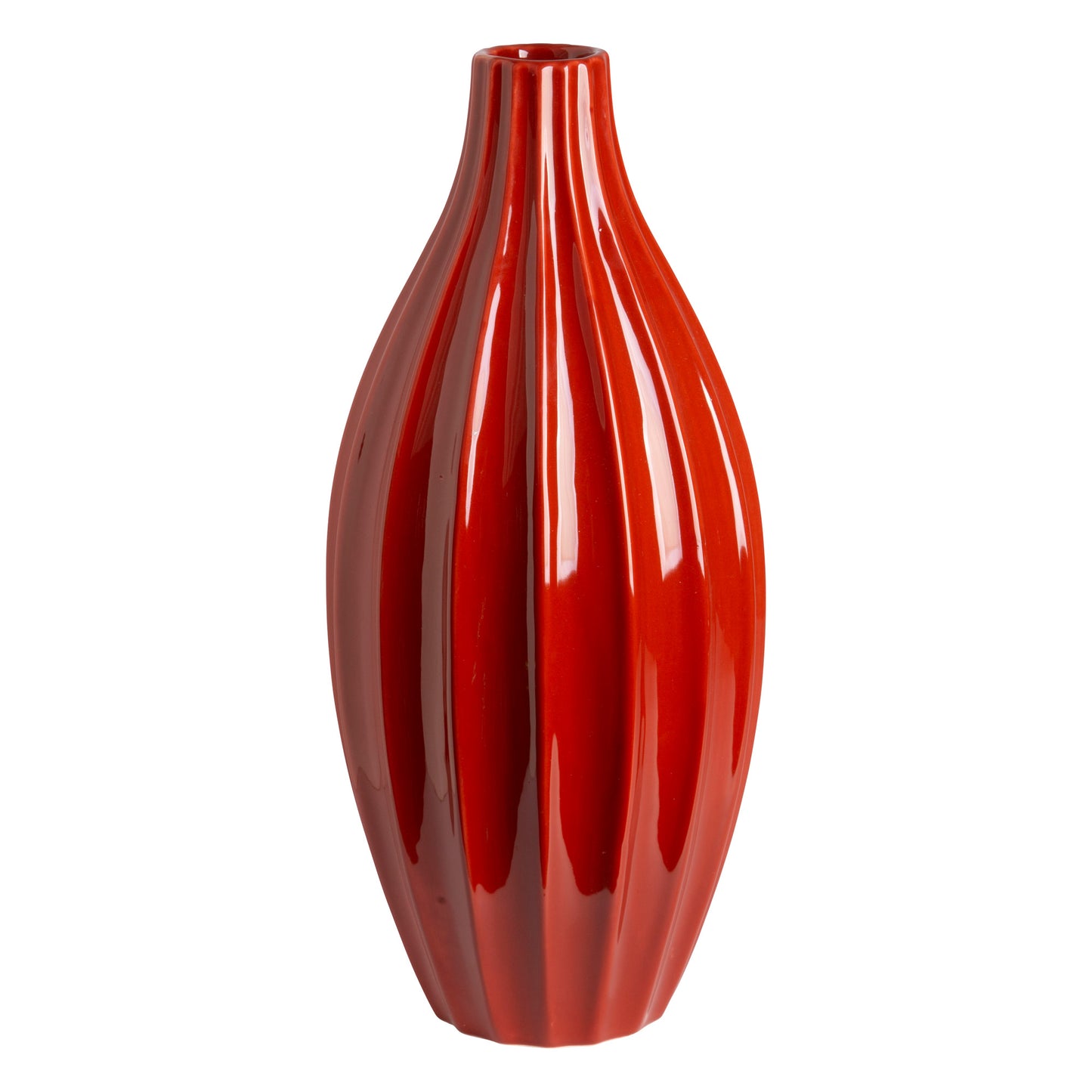 Vivid Earth 14" Burnt Ceramic Vase