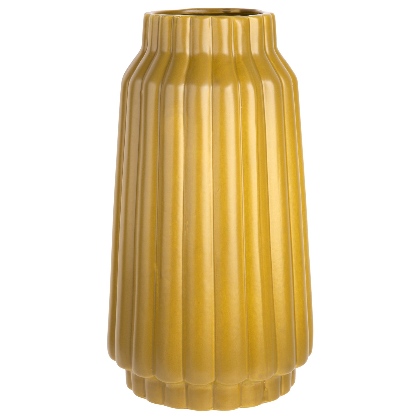 Vivid Earth 12.75" Mustard Vase