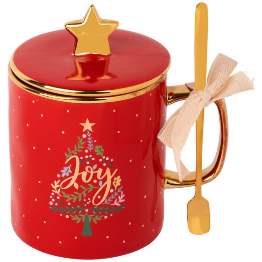 18OZ JOY MUG W/LID AND SPOON