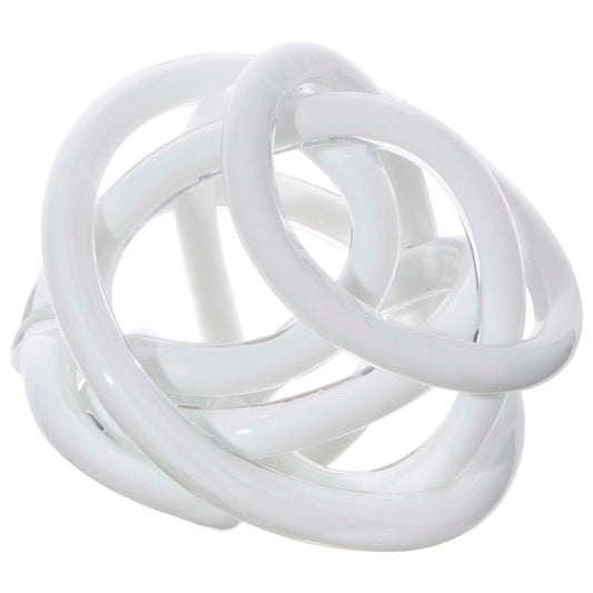 Pure Essence 6" White Glass Knot