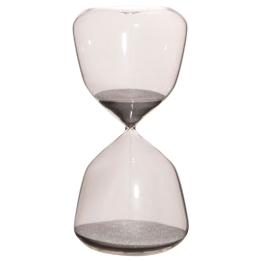 8.5 Inch 30 Minute Hourglass Silver Sand Timer