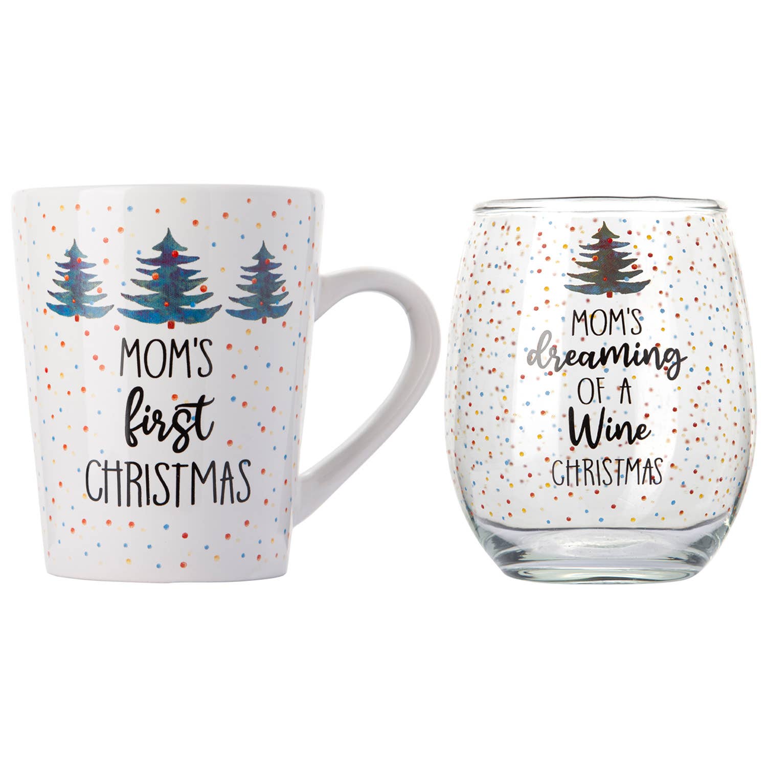 16OZ MOM XMAS TREE MUG/STEMLES