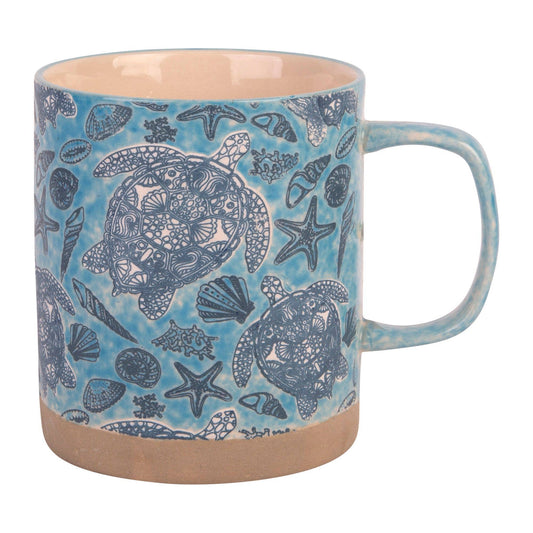 22OZ BLUE TURTLE LATTE MUG