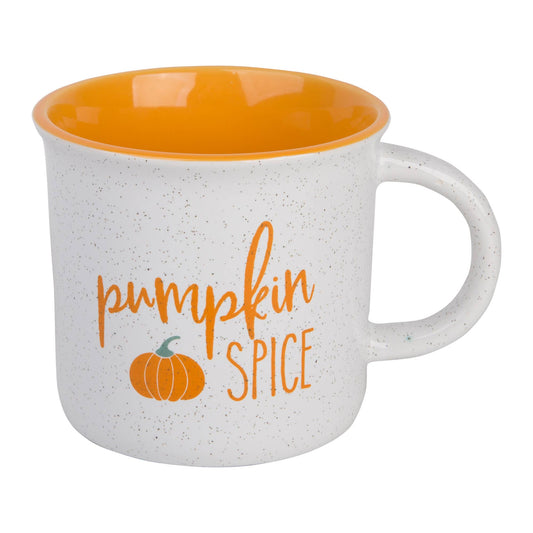 16OZ ORNG PUMPK MUG W/SPECKLE