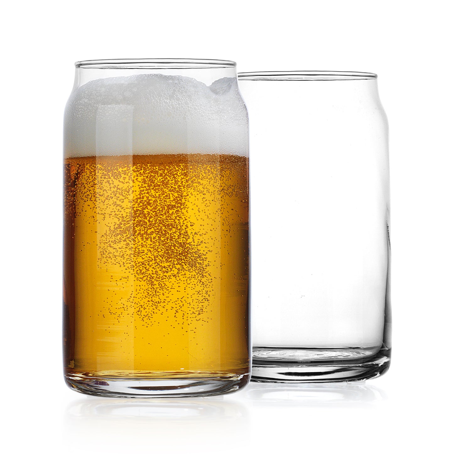 BASIC Set of 4 16oz Beer Can Glass