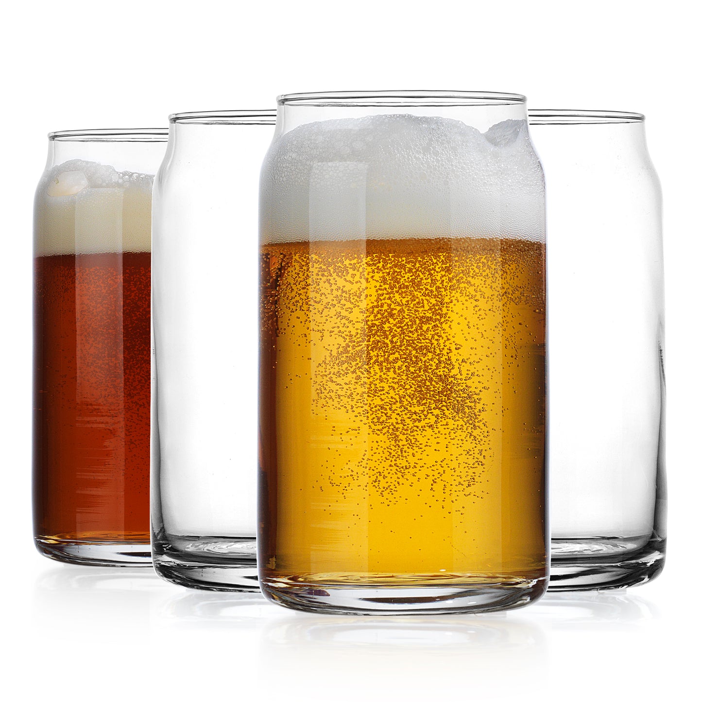 BASIC Set of 6 16oz Beer Can Glass