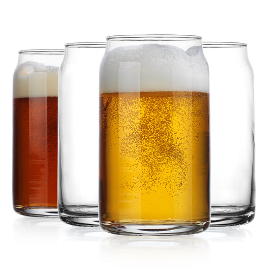 BASIC Set of 6 16oz Beer Can Glass