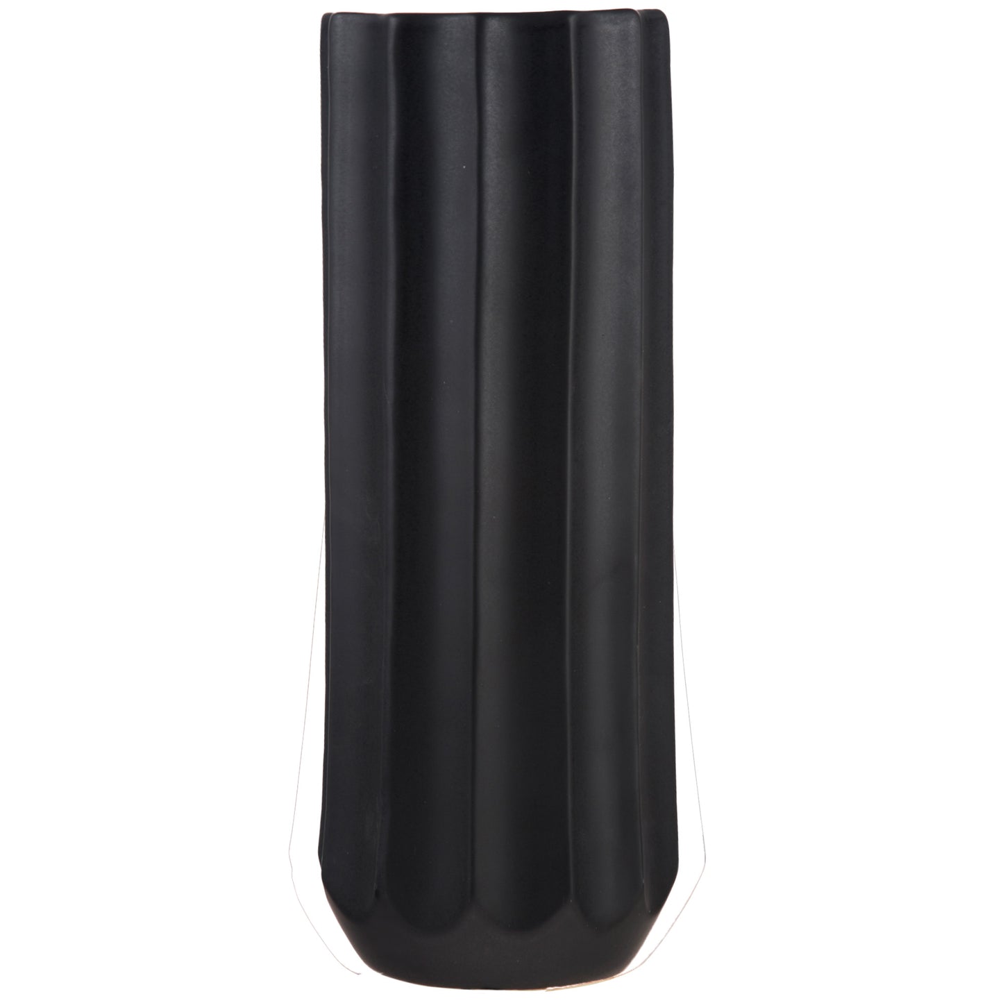 Noir Artifacts 14" Matte Black Vase