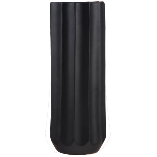 Noir Artifacts 14" Matte Black Vase