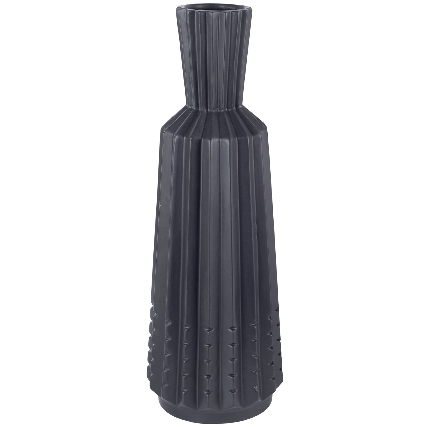 Noir Artifacts 17" Matte Black Vase