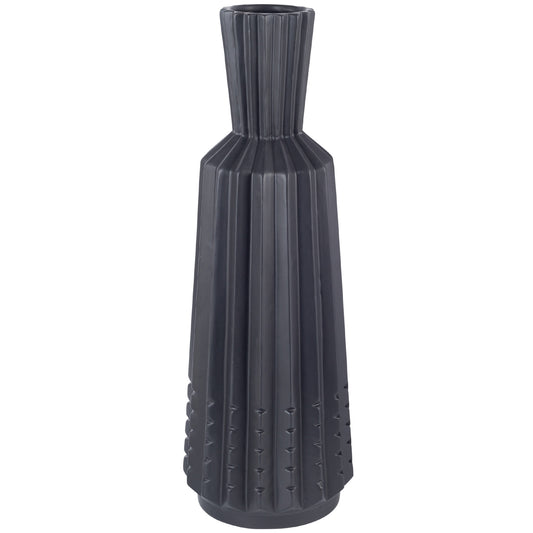 Noir Artifacts 17" Matte Black Vase