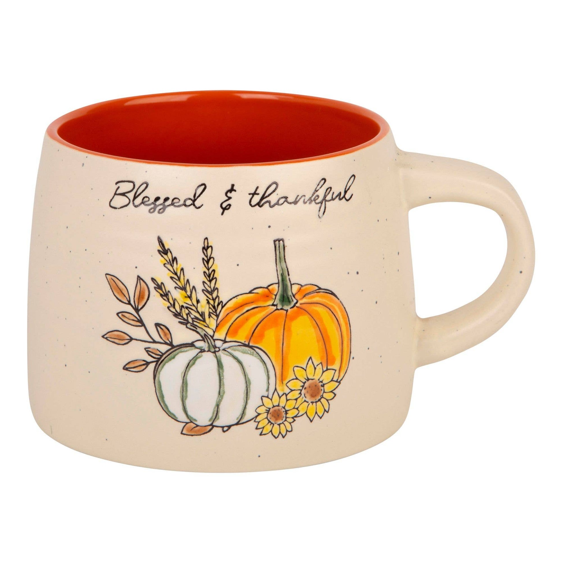 19OZ CREAM W/PUMPKINS-SENT MUG