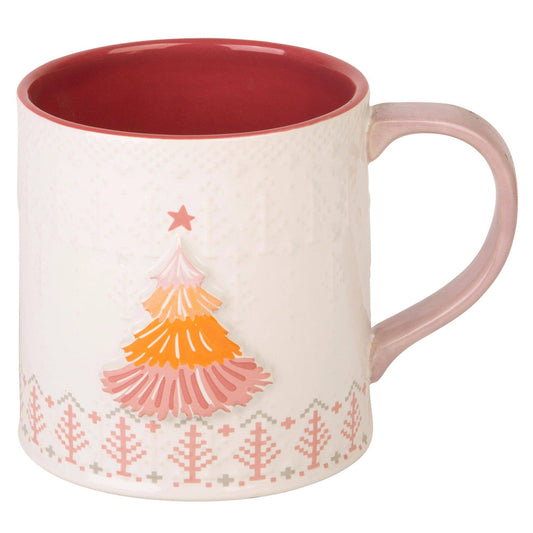 19OZ PASTEL XMAS TREE MUG