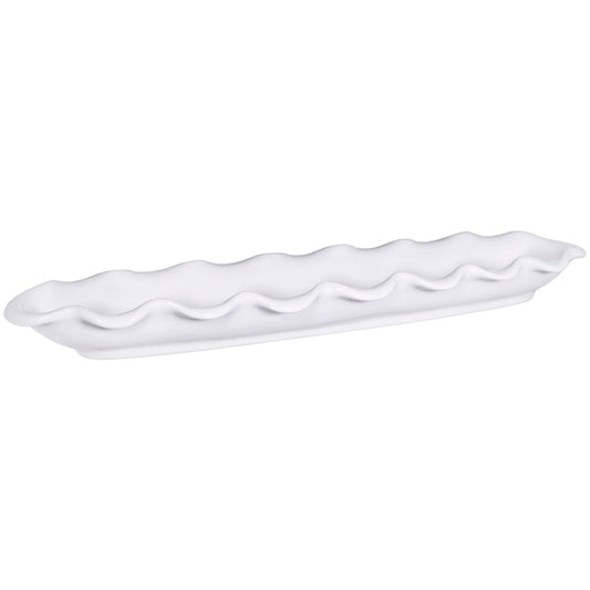 Pure White 18.5" Length Bread Plate