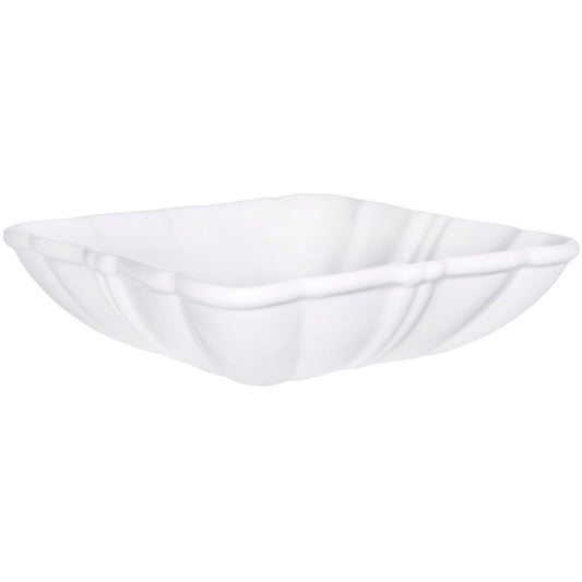 Pure White 10" Diameter Square Serving Bowl