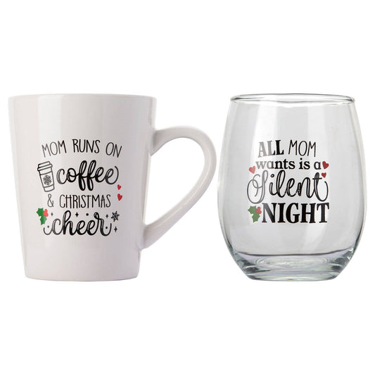 16OZ MOM XMAS MUG/STEMLESS