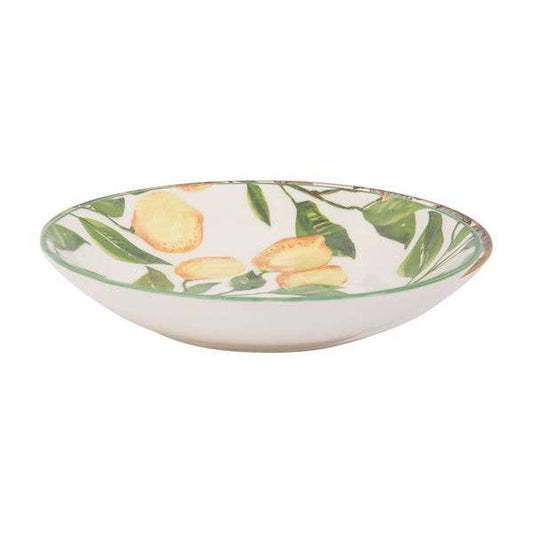 9.5"D LEMONS ROUND PASTA BOWL