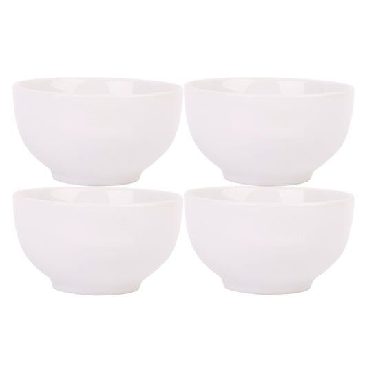 Set of 4 4.5" White Round All Purpose Bowls