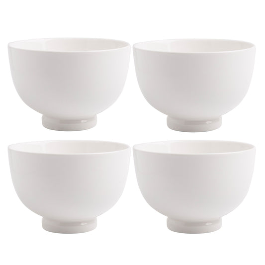 FF Set of 4 5" White Round All Purpose Bowls