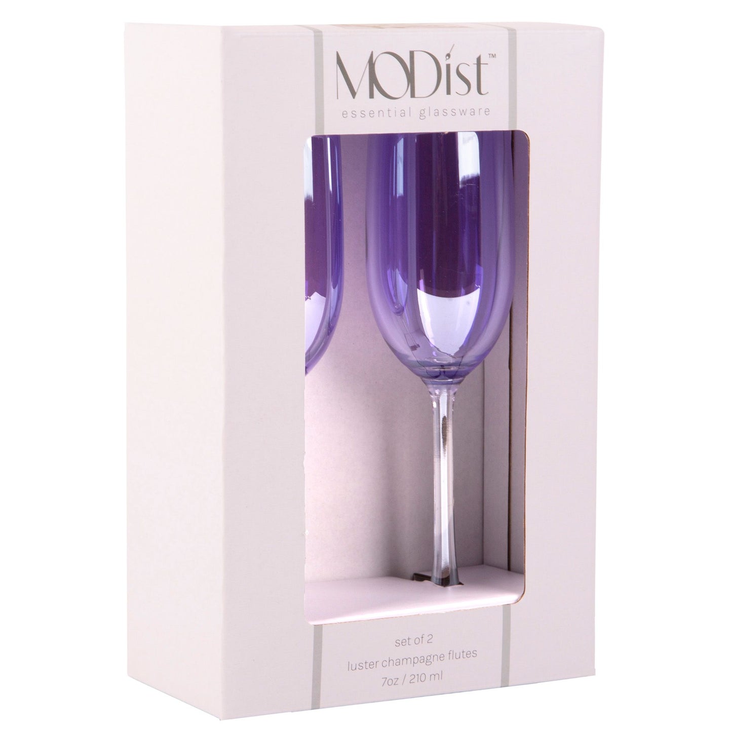 MODIST Set of 2 7oz Purple Lust Flute