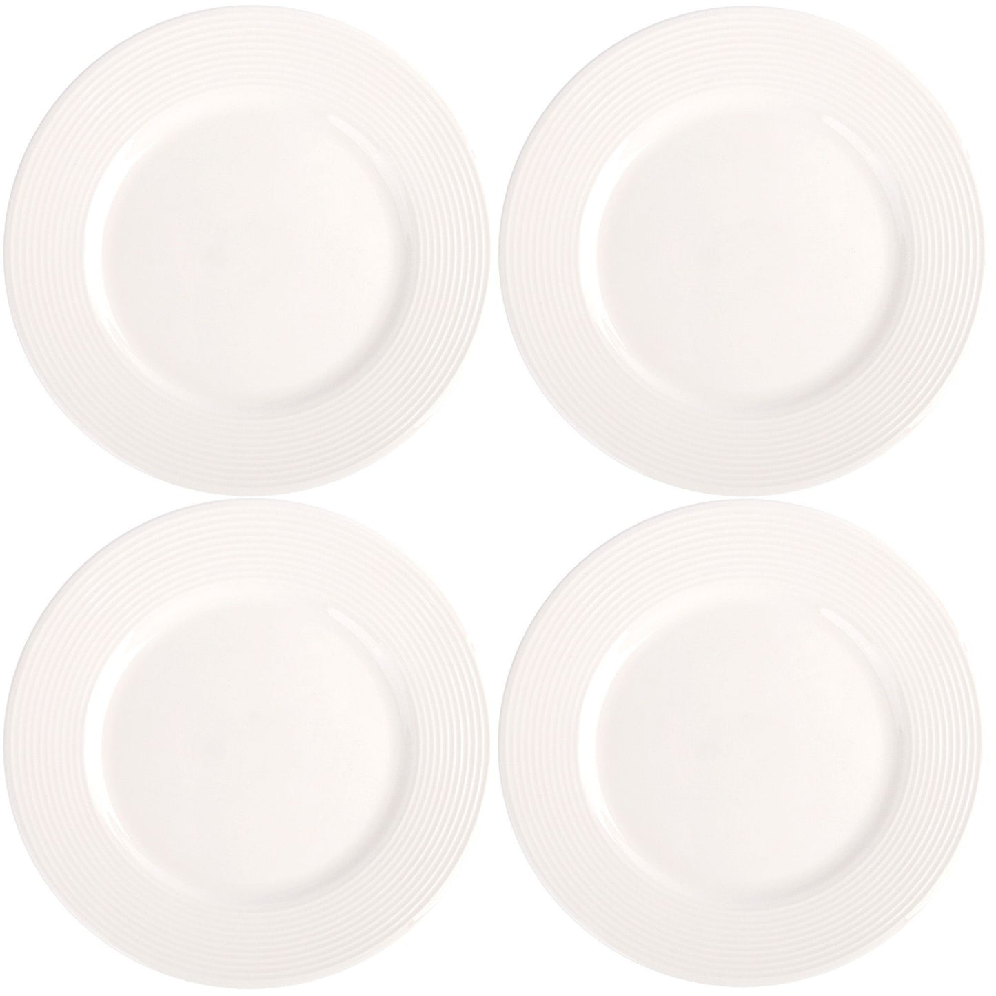 Set of 4 8" Diameter Lines Dinner Bowls