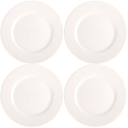 Set of 4 8" Diameter Lines Dinner Bowls